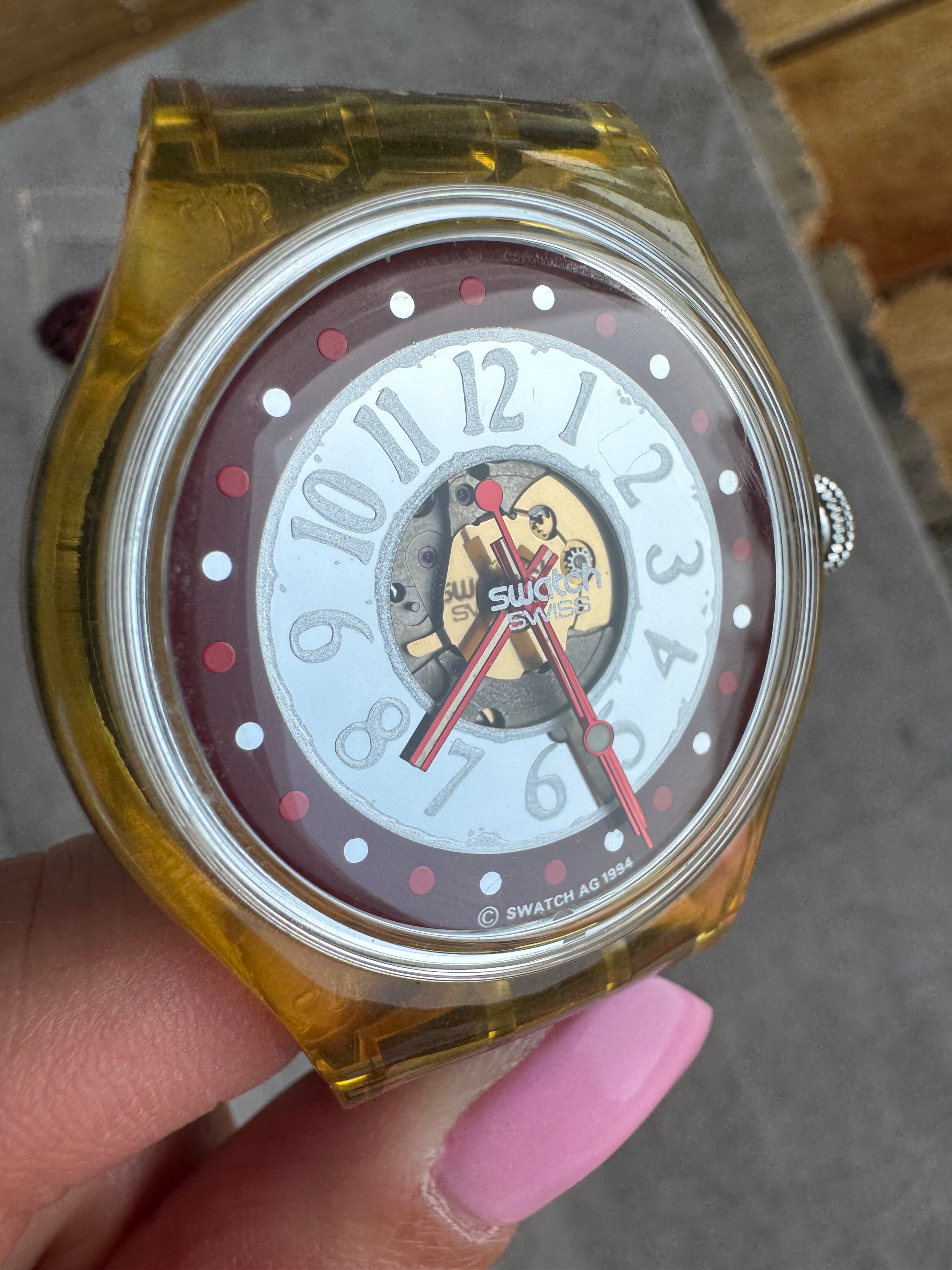 Vintage Swatch Automatic Skeleton Watch Mc Killop SAP103