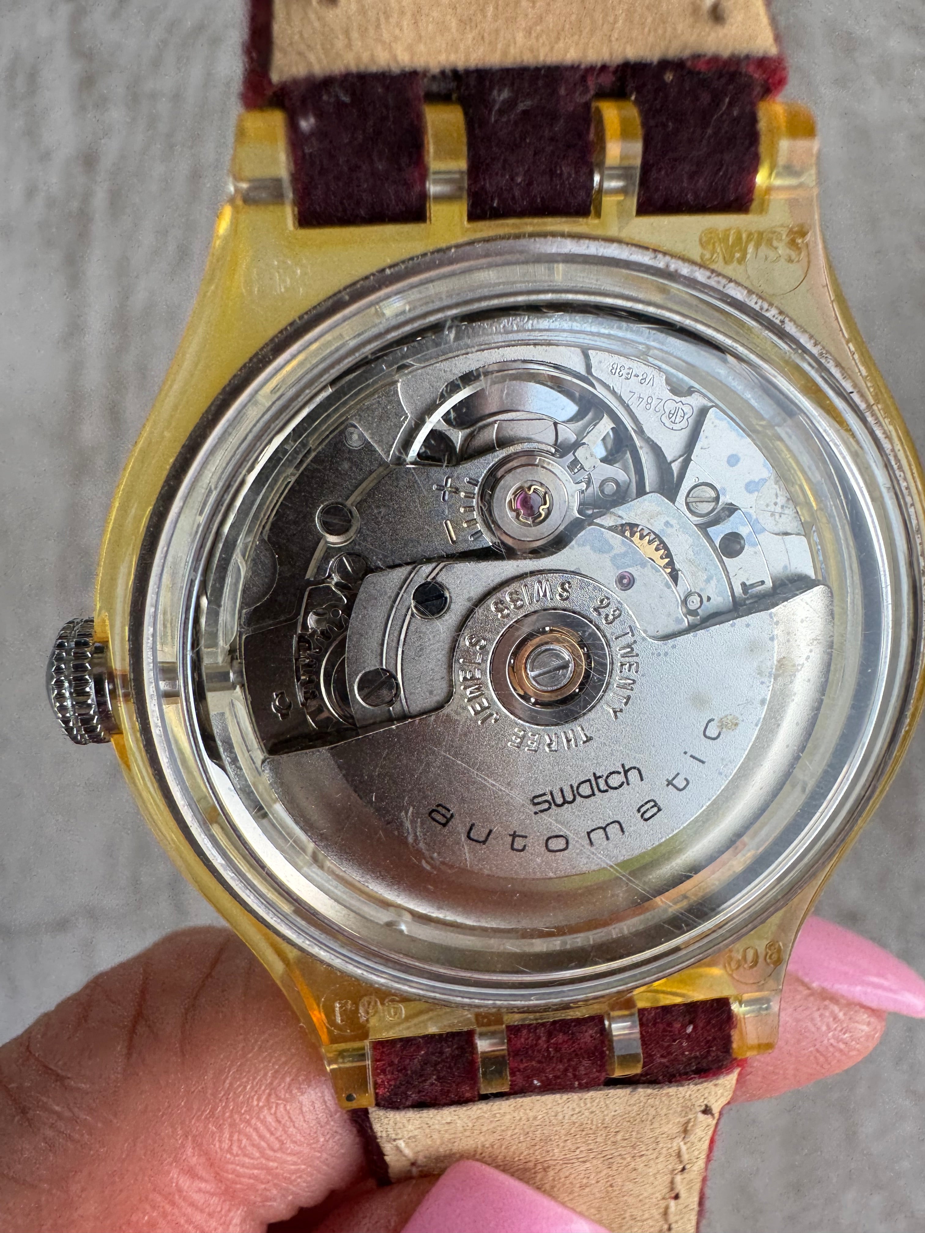Vintage Swatch Automatic Skeleton Watch Mc Killop SAP103