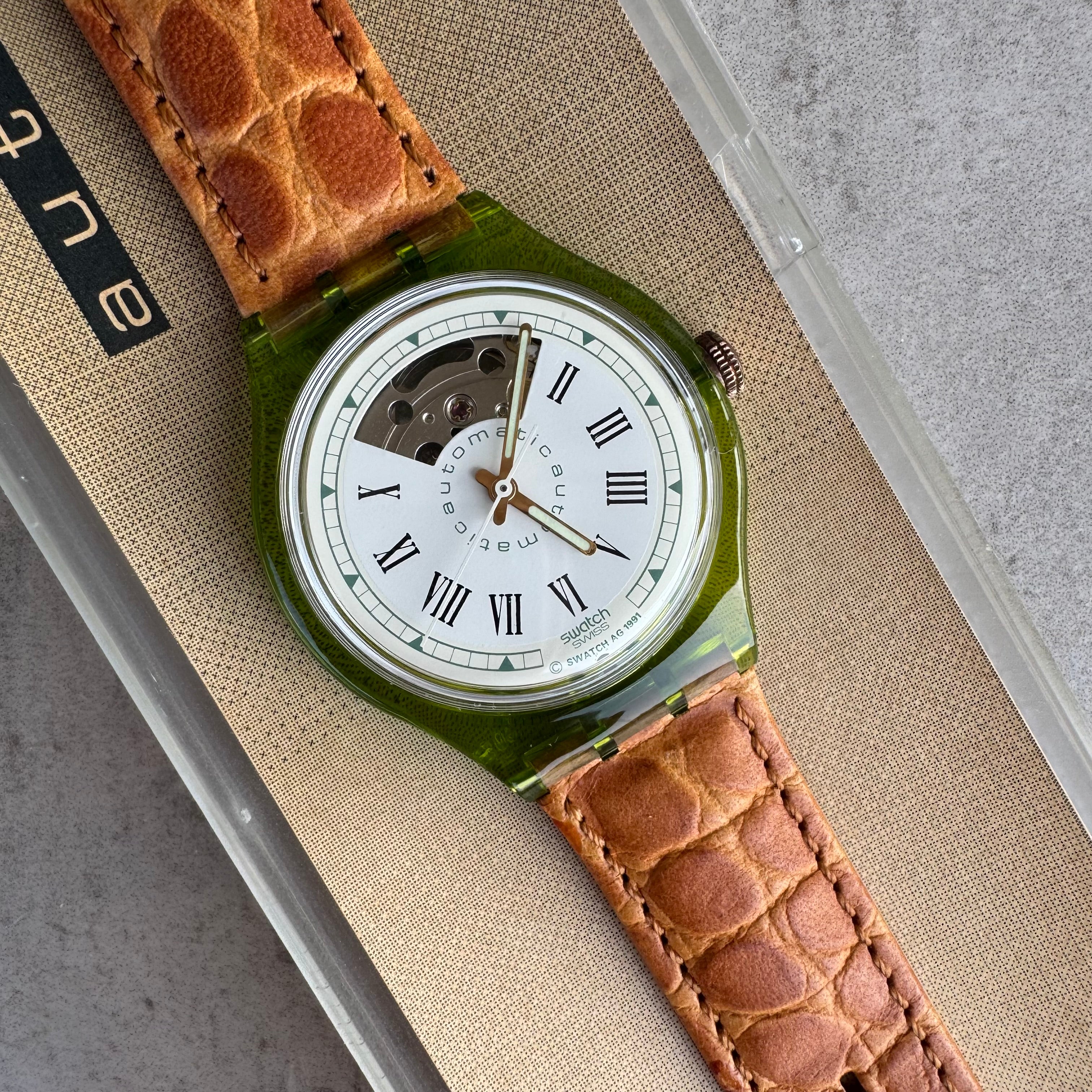 Vintage Swatch Automatic Gran Via SAG100 - Transparent Case
