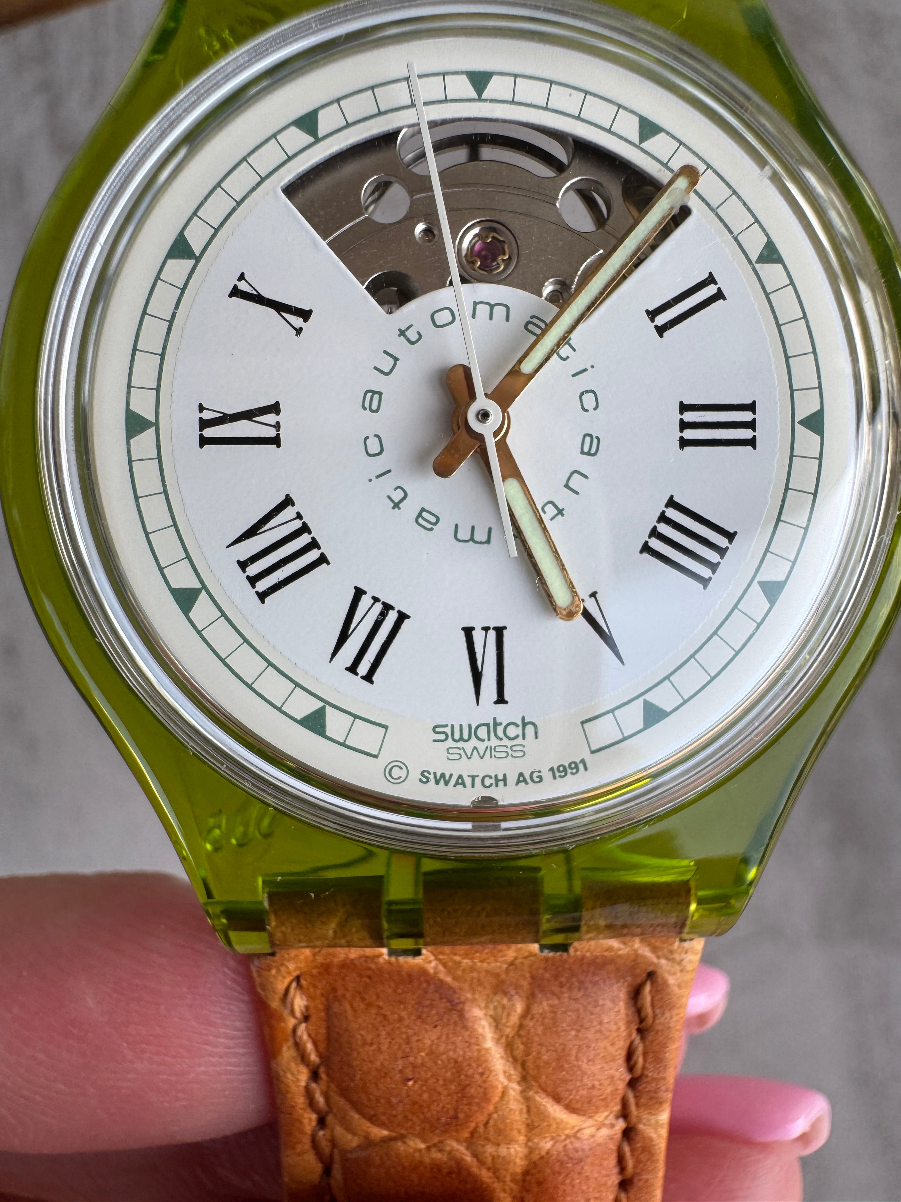 Vintage Swatch Automatic Gran Via SAG100 - Transparent Case