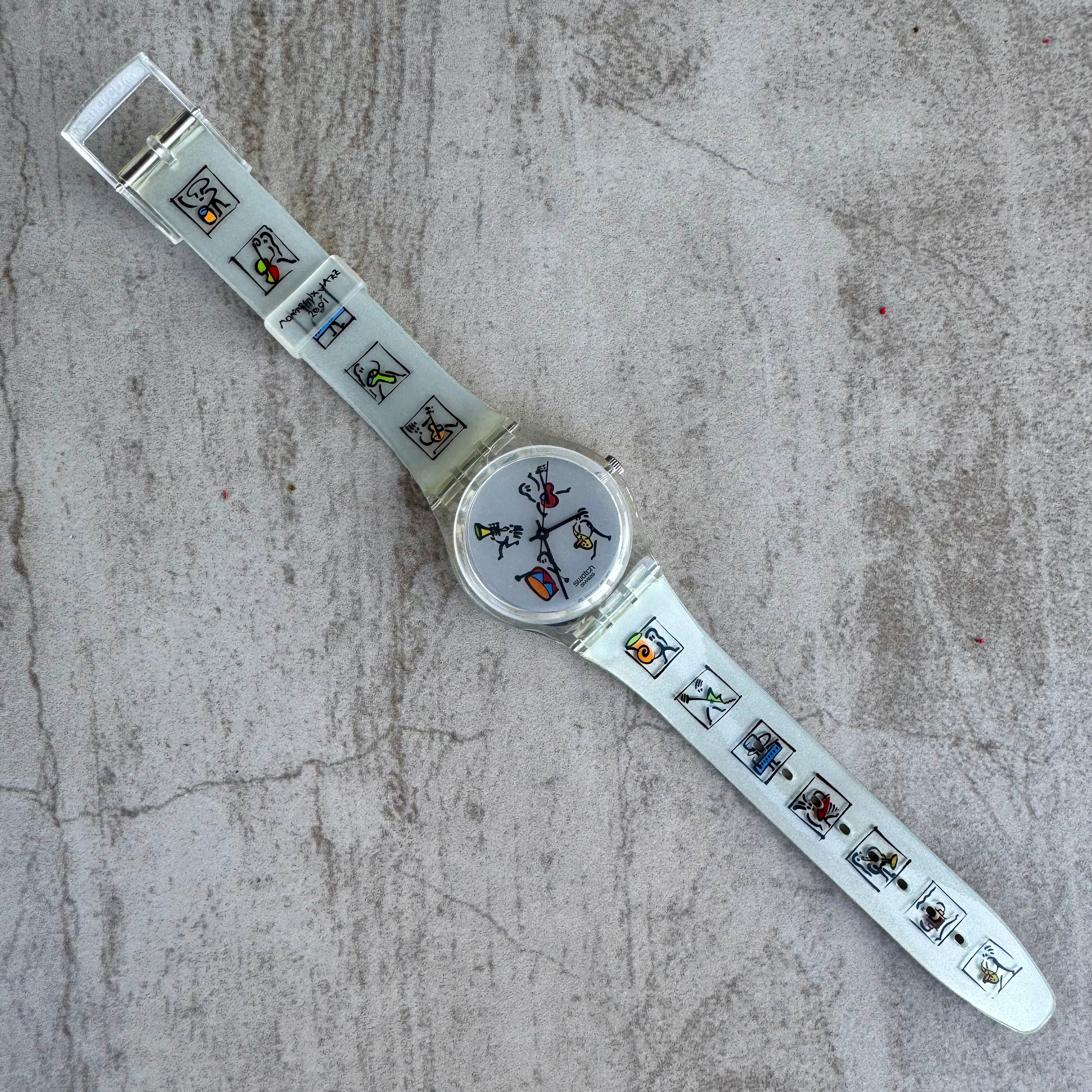 Rare Swatch GK364 Instrumental Montreux Jazz Festival - Unworn