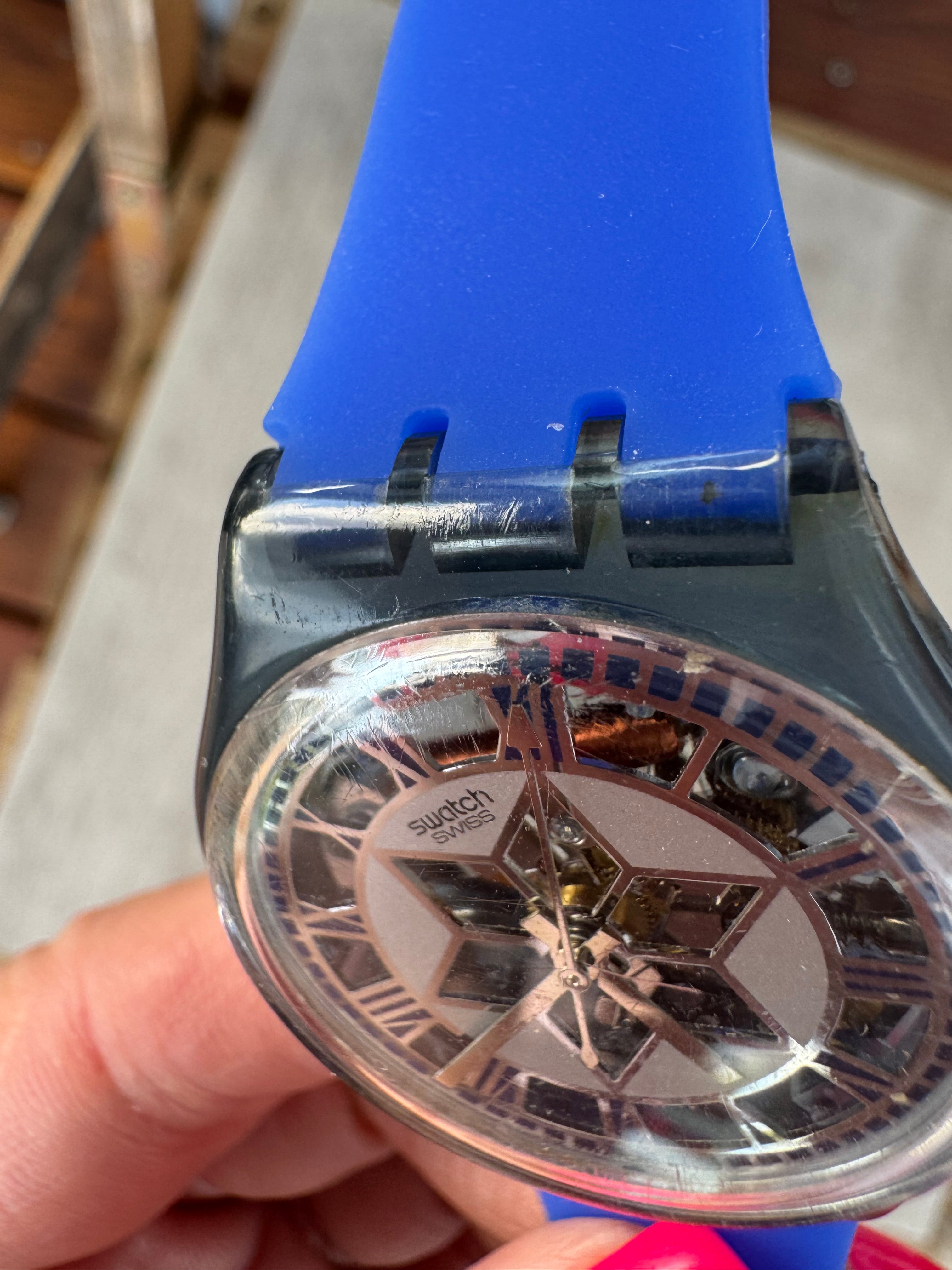Vintage Swatch Decoscraper GP109 Skeleton Watch Refurbished