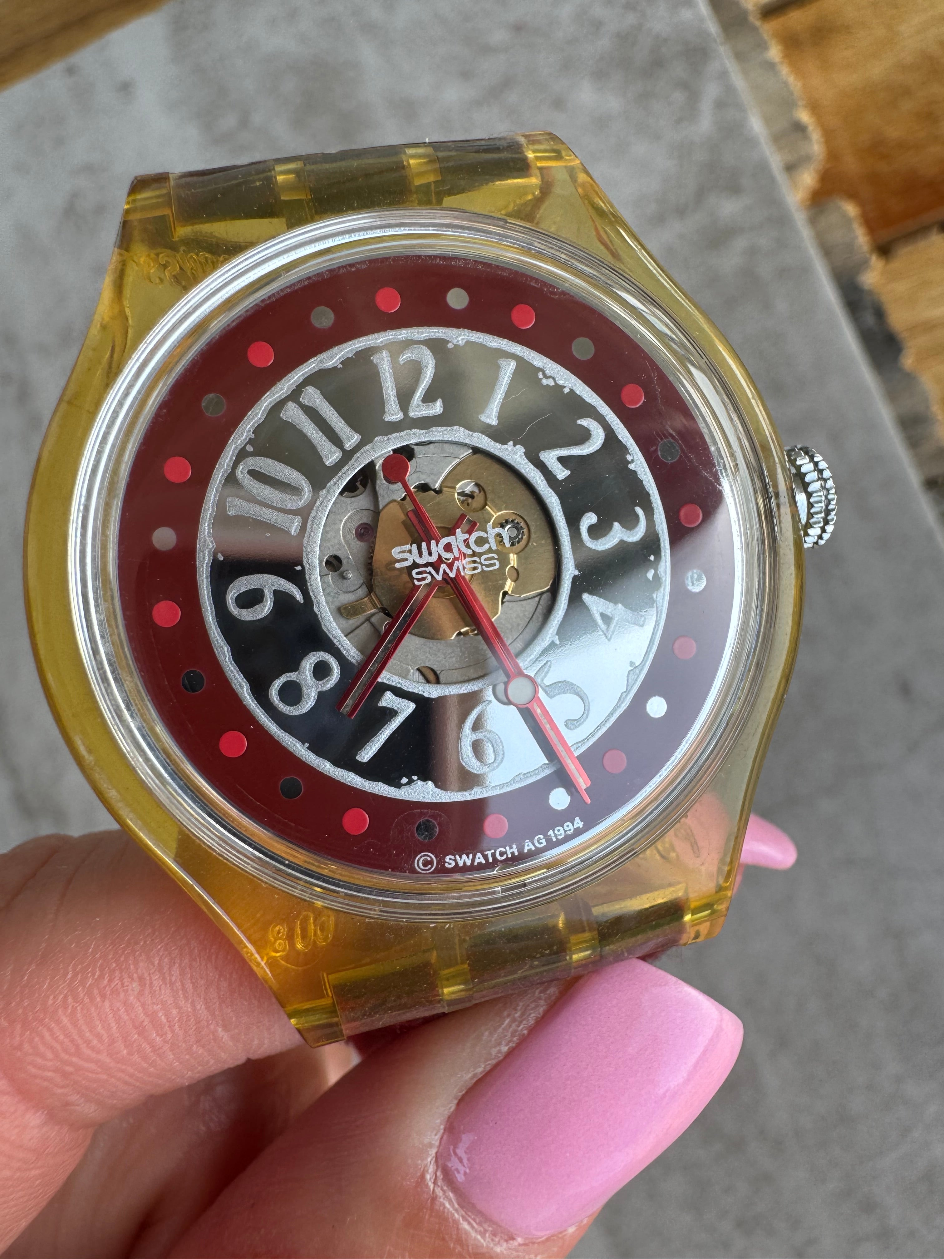 Vintage Swatch Automatic Skeleton Watch Mc Killop SAP103