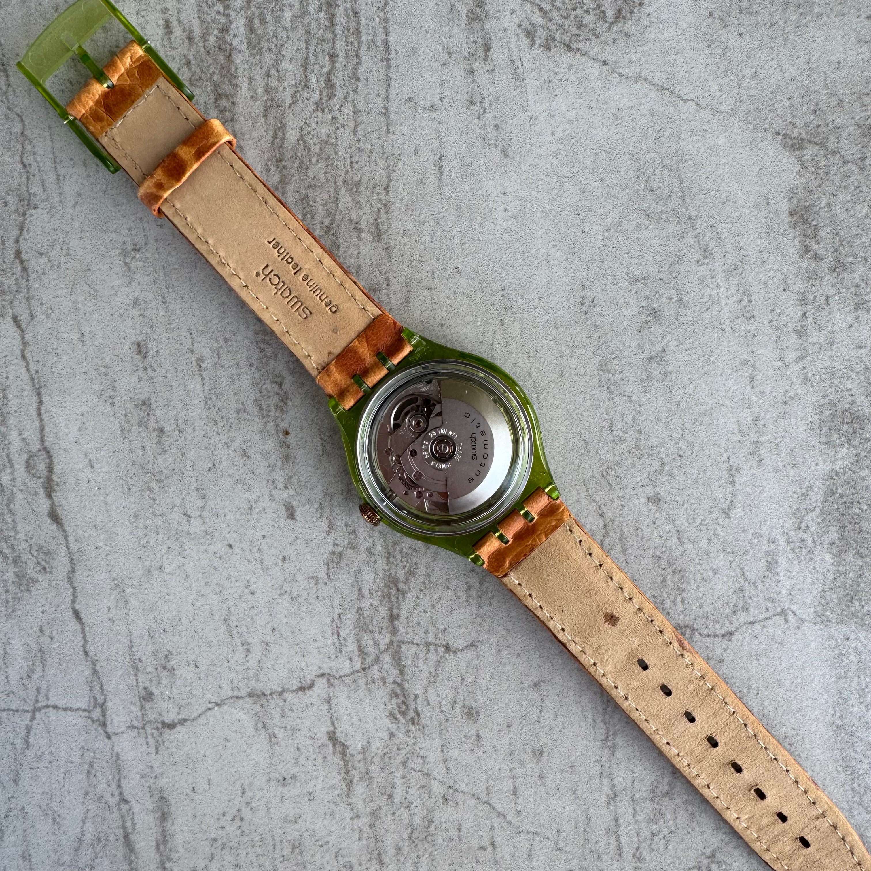 Vintage Swatch Automatic Gran Via SAG100 - Transparent Case