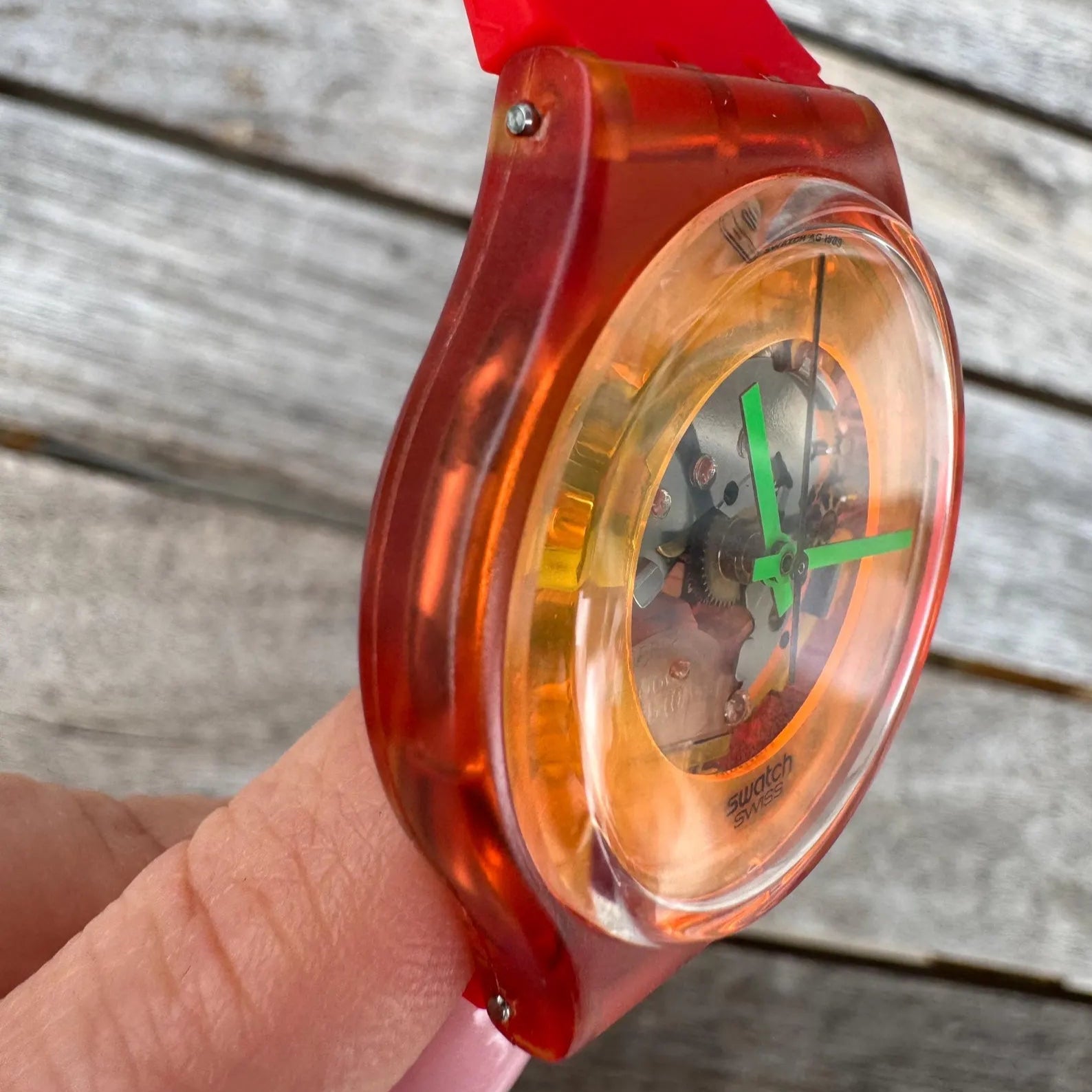Vintage Swatch Mango Dream GR105 Skeleton Watch