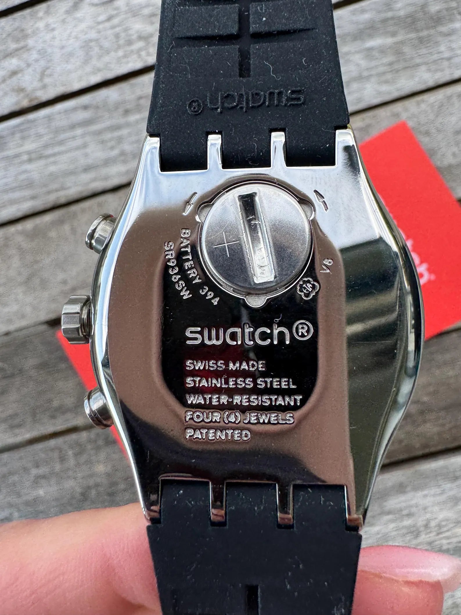 Swatch Irony New Chrono Mens Watch Silverish 43mm YVS405 Perfect Condition